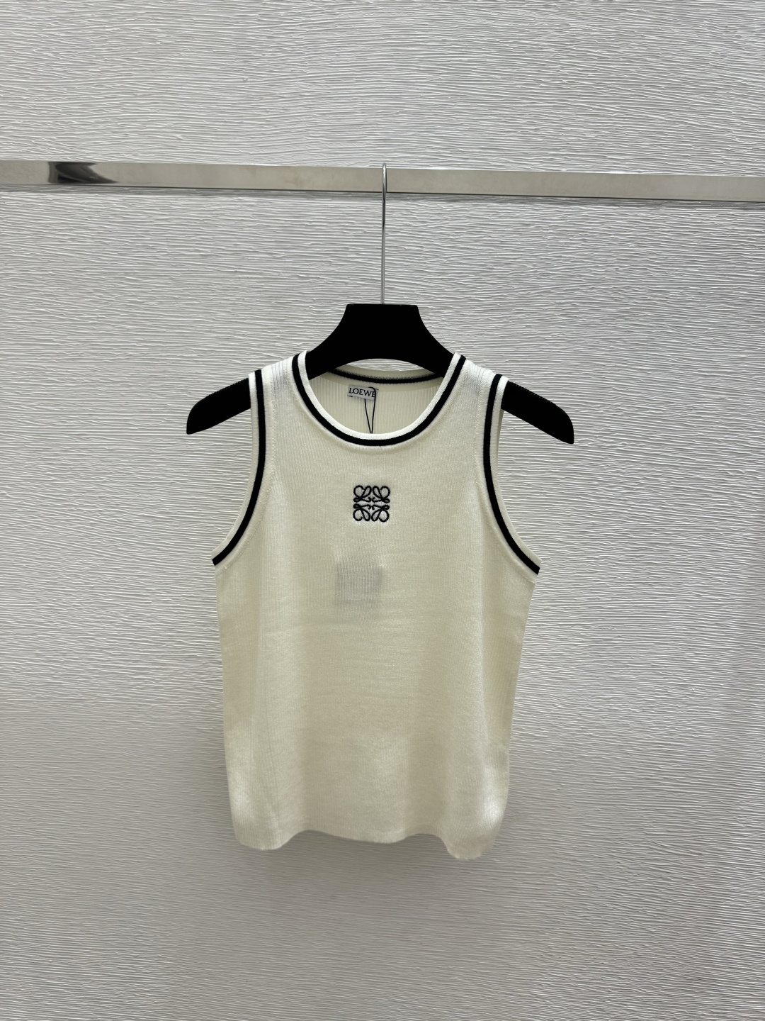 🆕LO家🆕 春夏新款 撞色简约圆领针织背心颜色：白色 蓝色 灰色尺码：36.38.40