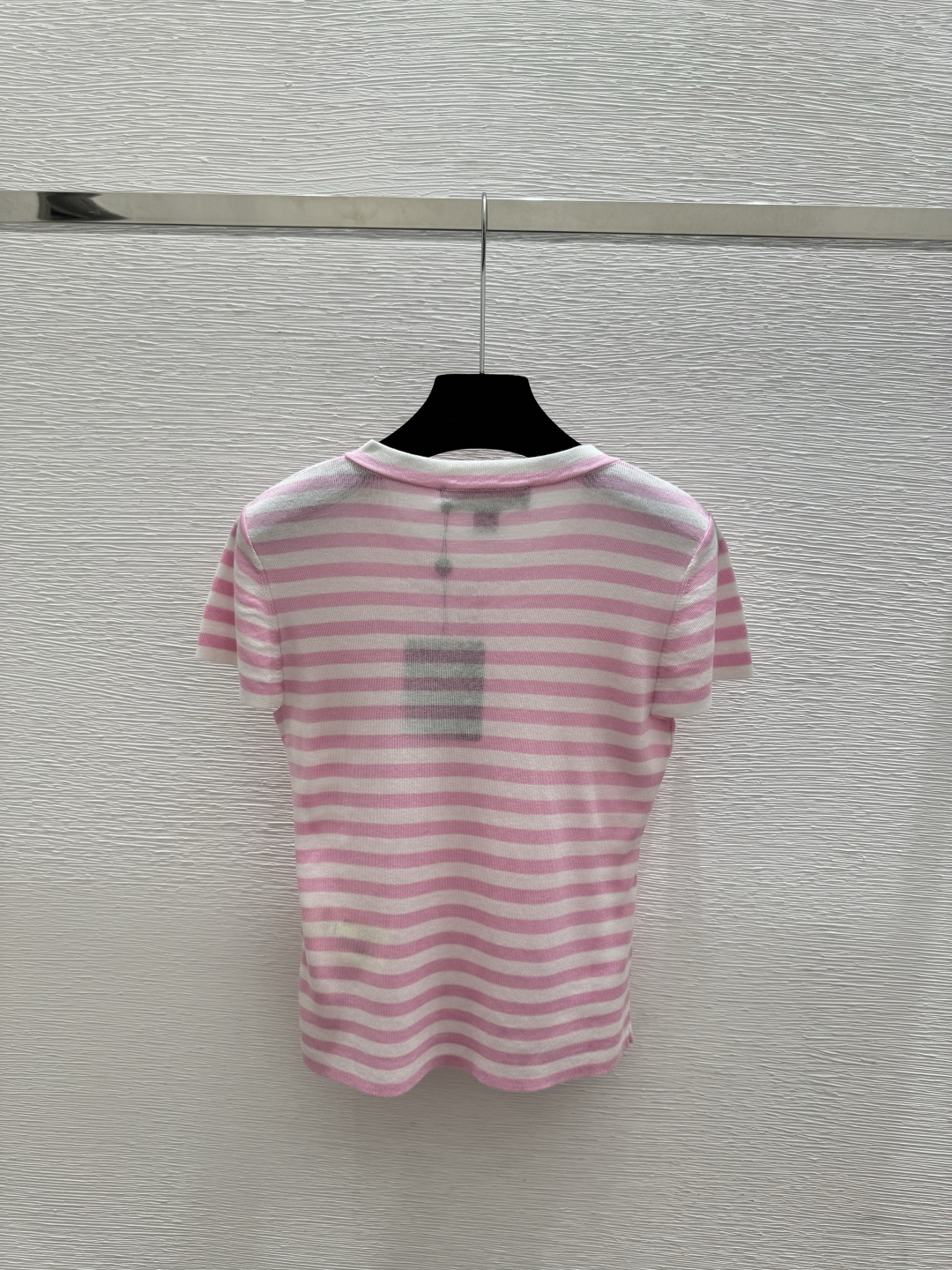 🆕L家🆕 春夏新款 撞色条纹圆领针织短袖颜色：粉色 蓝色 宝蓝尺码：36.38.40