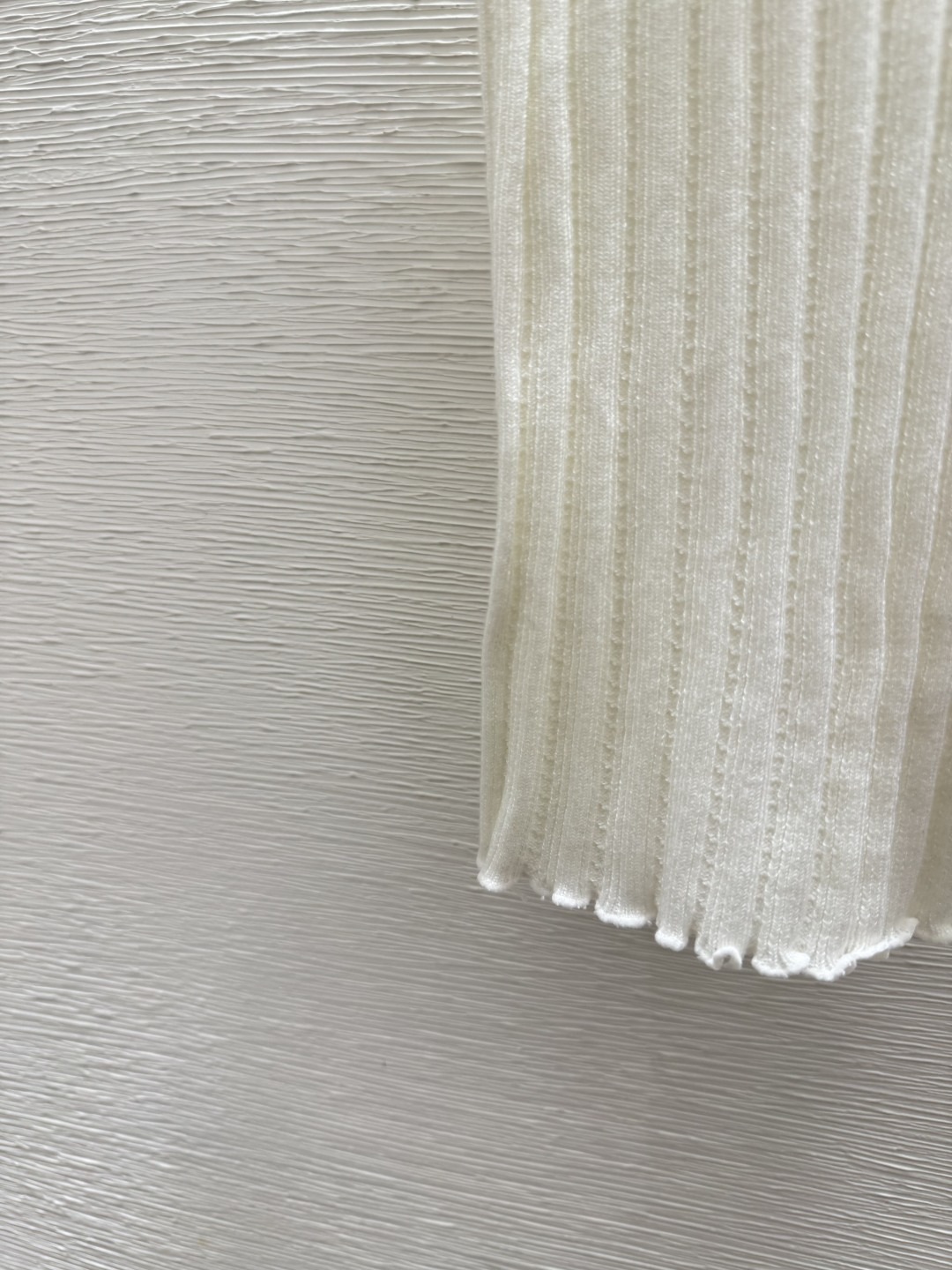 🆕M家🆕 春夏新款 纯色花边圆领针织背心颜色：白色尺码：36.38.40