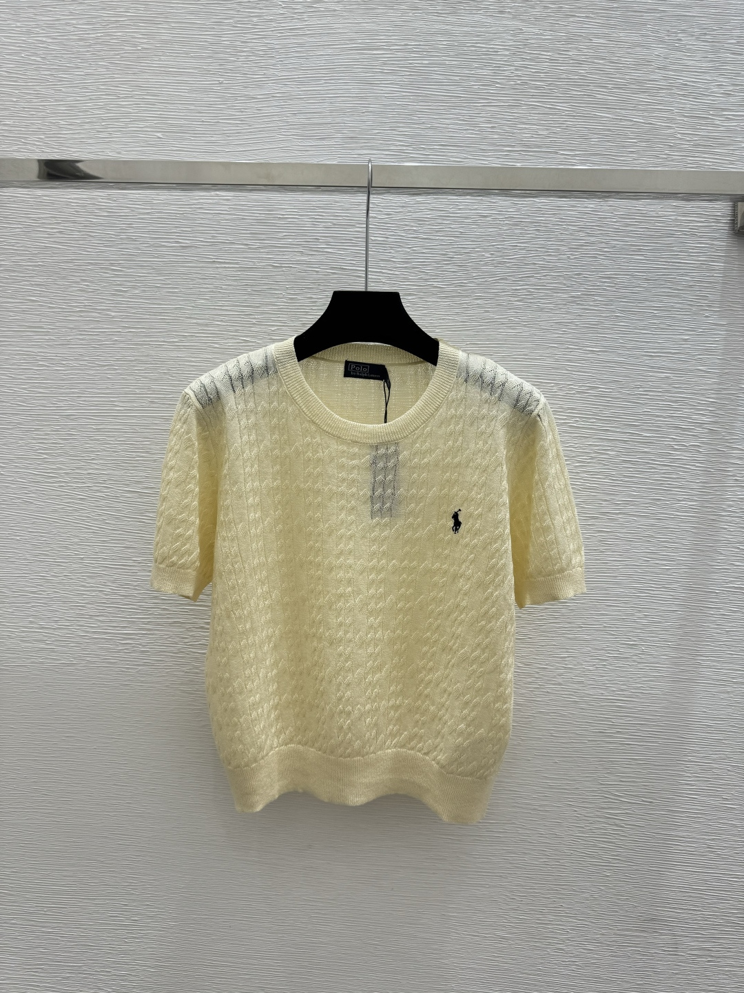 Ralph Lauren PO家 春夏新款 纯色简约圆领针织短袖
