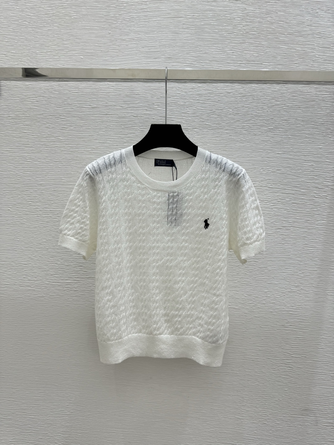 Ralph Lauren PO家 春夏新款 纯色简约圆领针织短袖