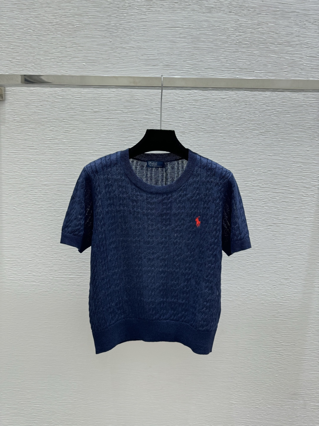 Ralph Lauren PO家 春夏新款 纯色简约圆领针织短袖