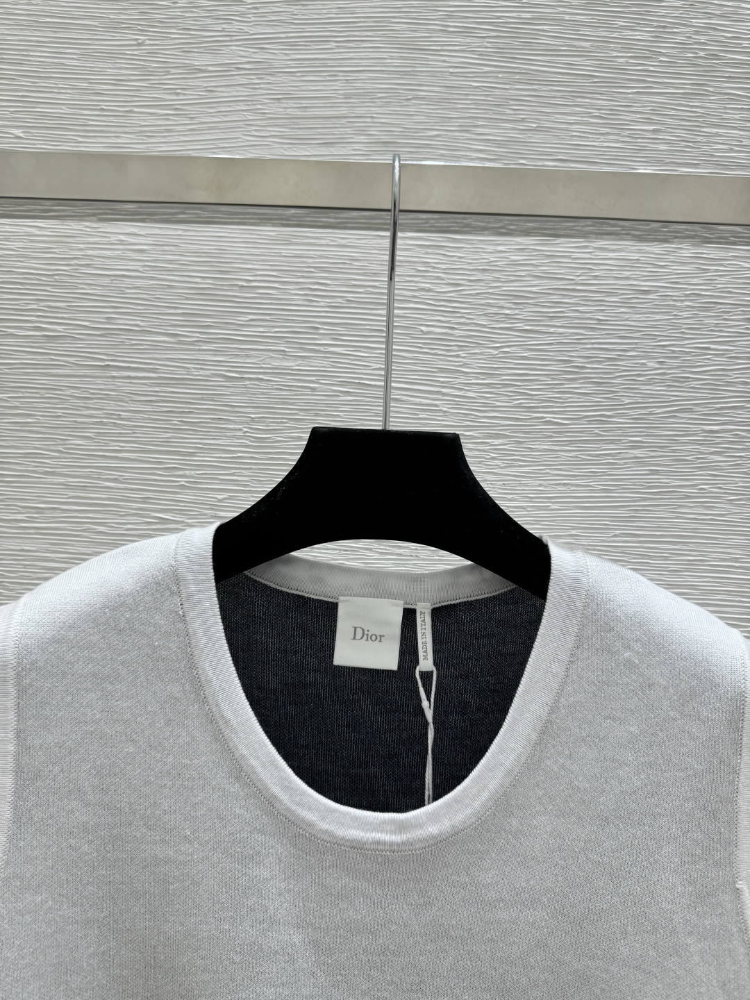 🆕D家🆕 春夏新款 撞色条纹圆领针织背心颜色：白色 宝蓝尺码：36.38.40