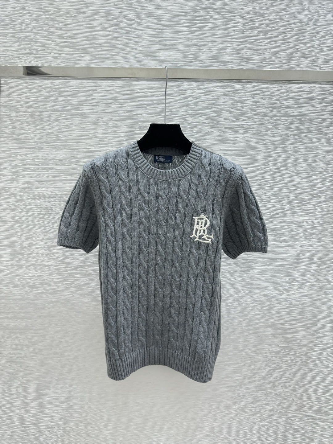 Ralph Lauren PO家 春夏新款 纯色简约圆领针织短袖
