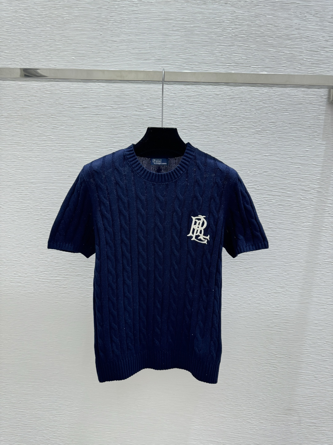 Ralph Lauren PO家 春夏新款 纯色简约圆领针织短袖