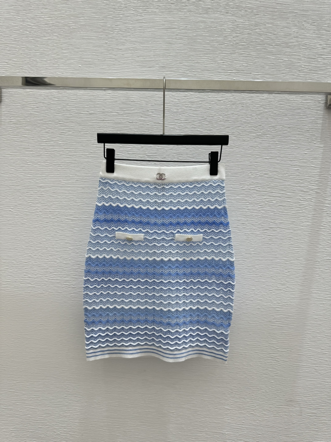 Chrome Hearts CH家 春夏新款 撞色条纹简约针织半裙