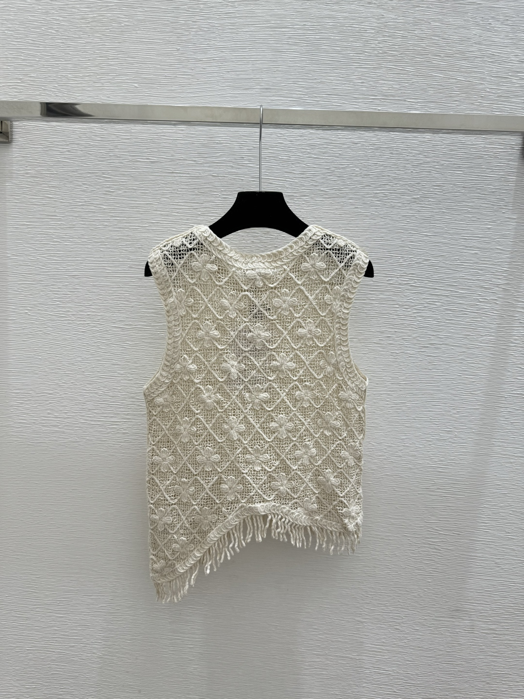 Chrome Hearts CH家 春夏新款 纯色菱格镂空圆领针织背心