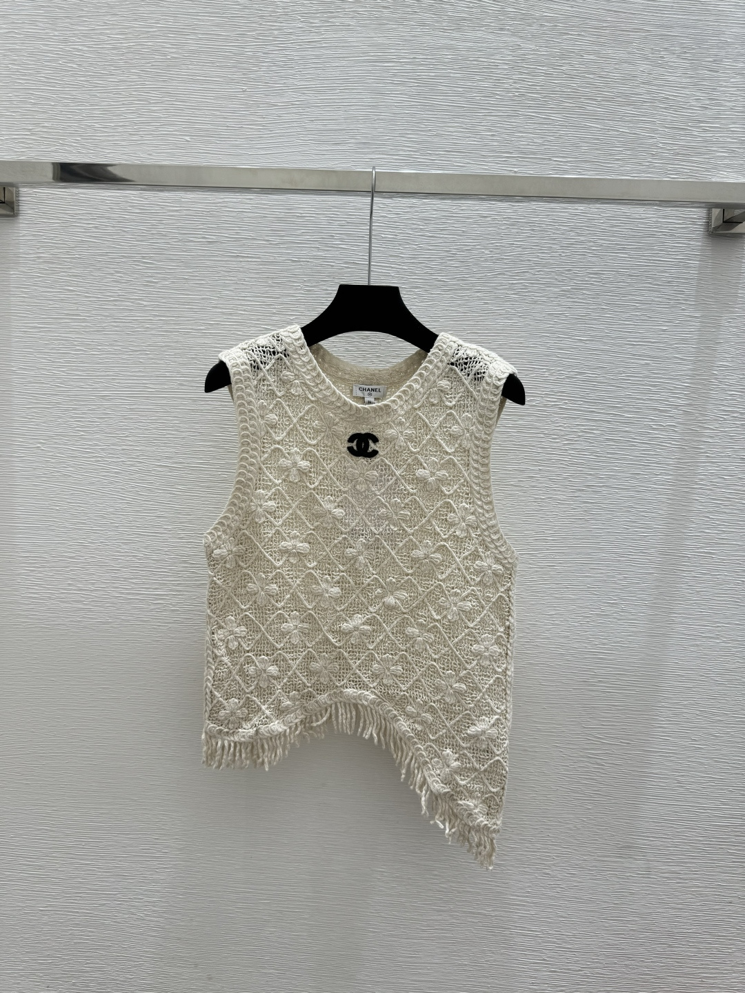 Chrome Hearts CH家 春夏新款 纯色菱格镂空圆领针织背心