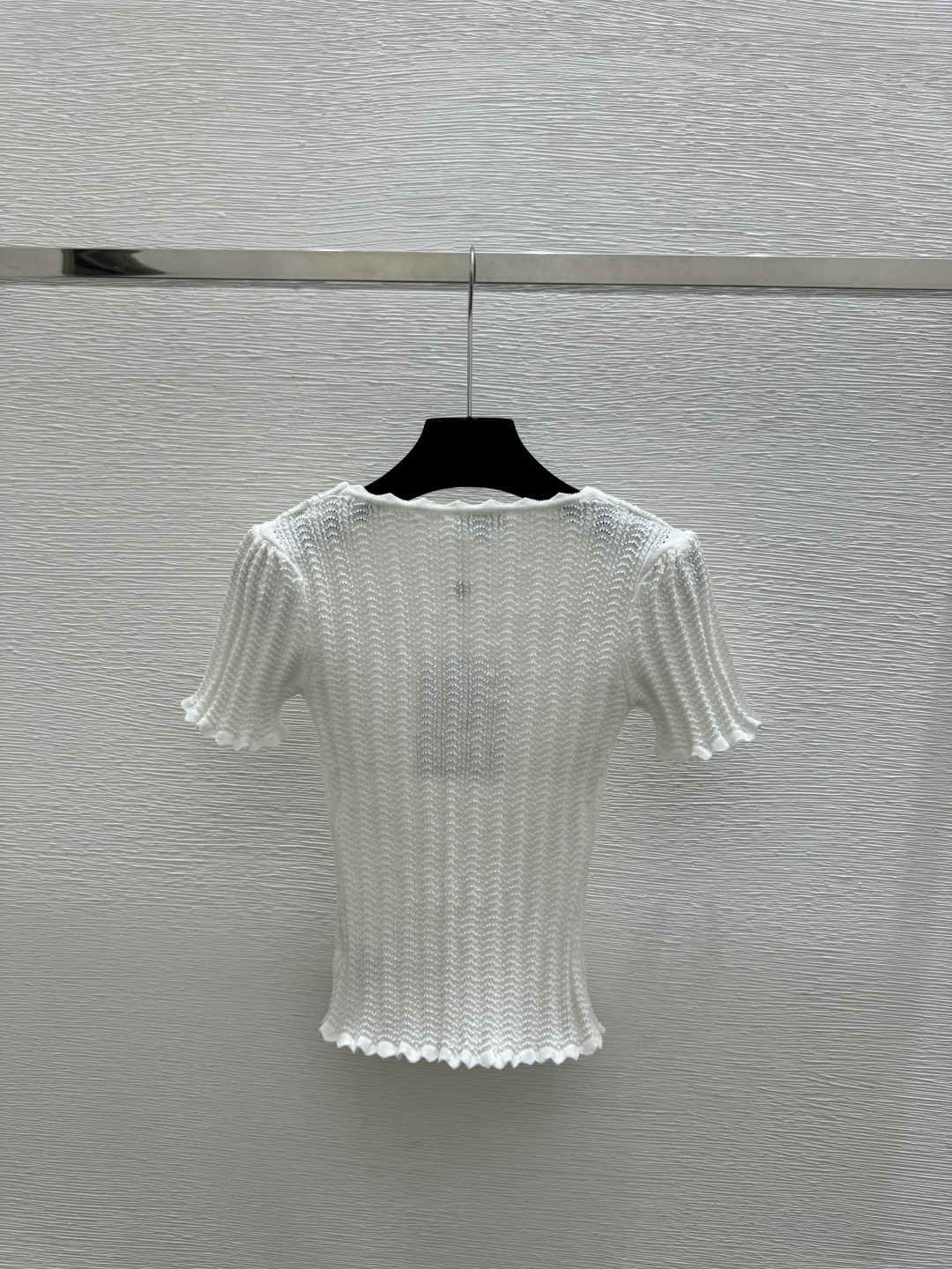 Chrome Hearts CH家 春夏新款 纯色简约U领针织短袖
