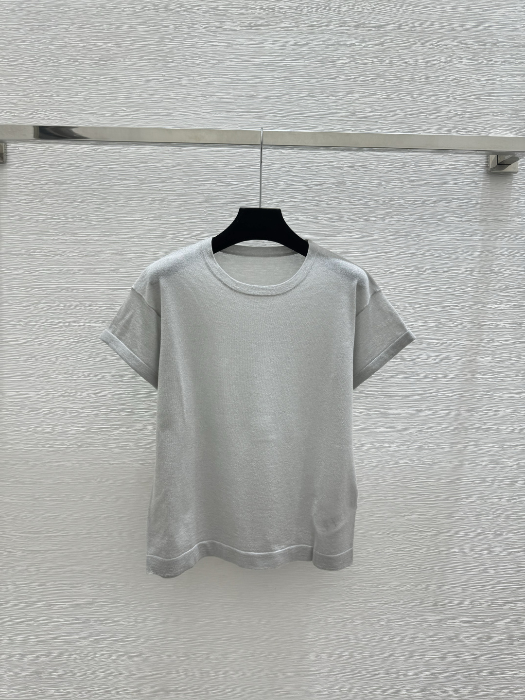 Prada LP家 春夏新款 纯色简约圆领针织短袖