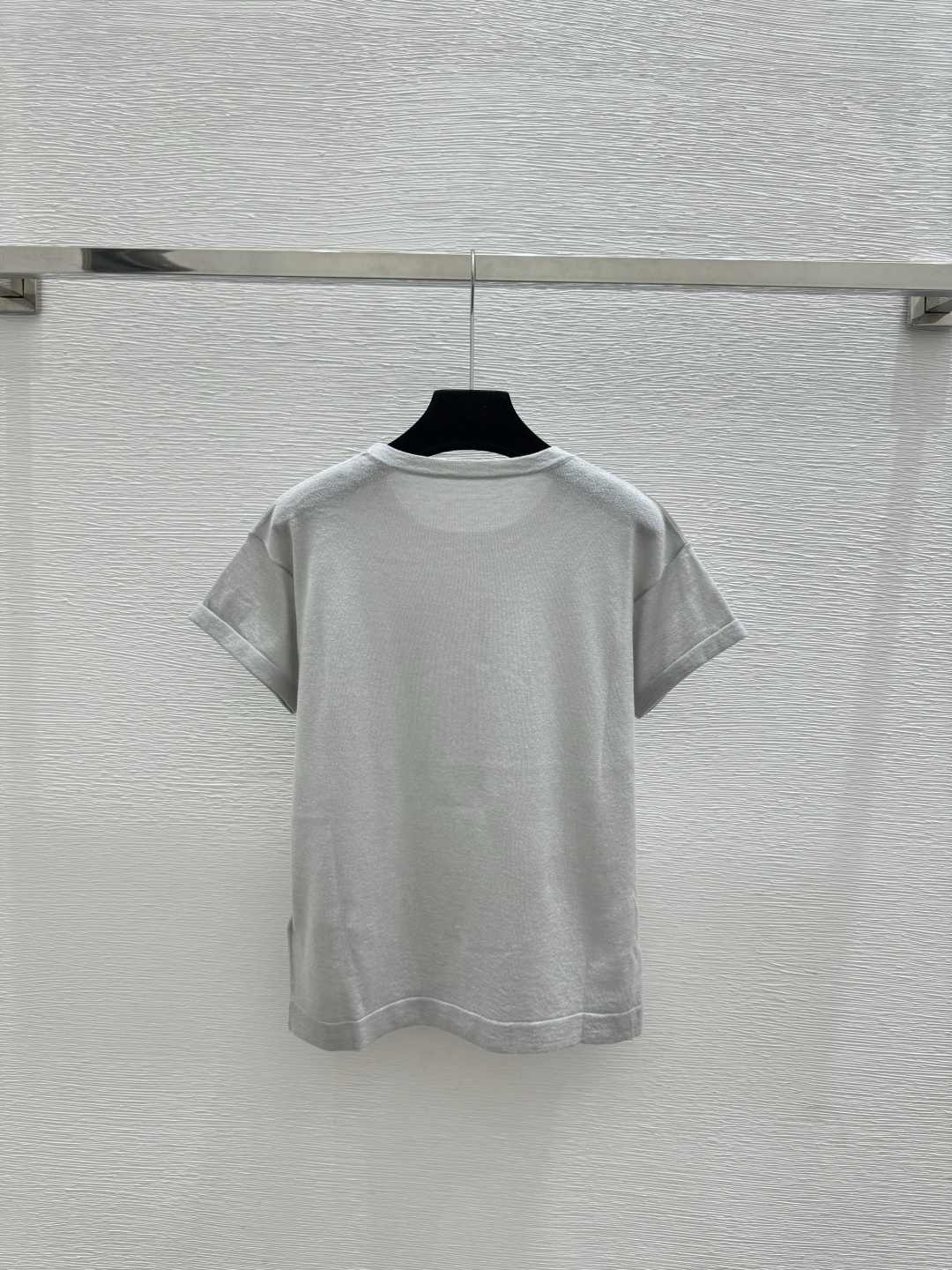Prada LP家 春夏新款 纯色简约圆领针织短袖