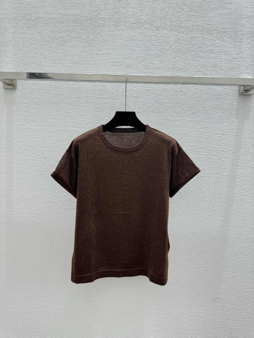 Prada LP家 春夏新款 纯色简约圆领针织短袖