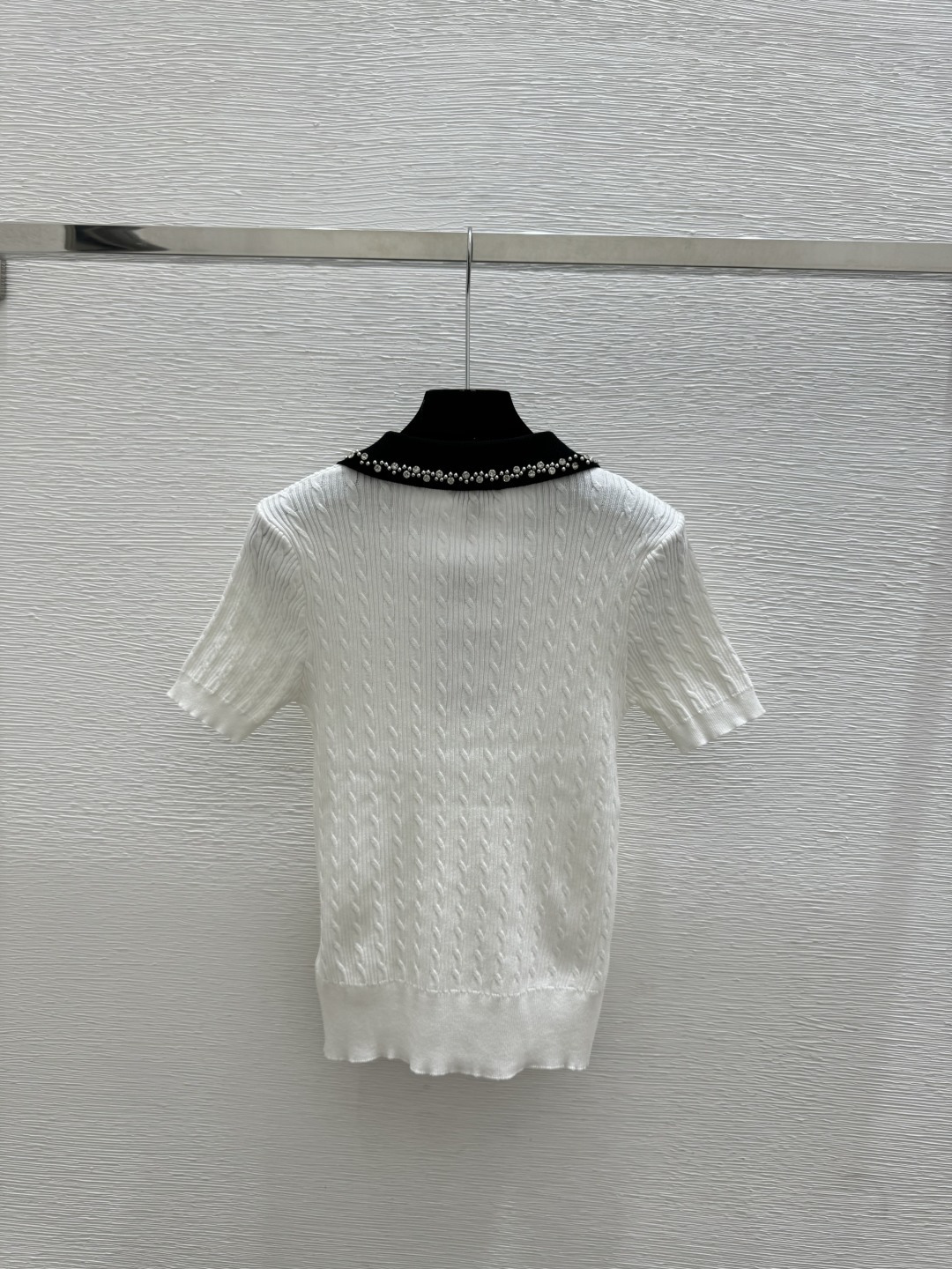 Chrome Hearts CH家 春夏新款 撞色钉珠翻领针织短袖