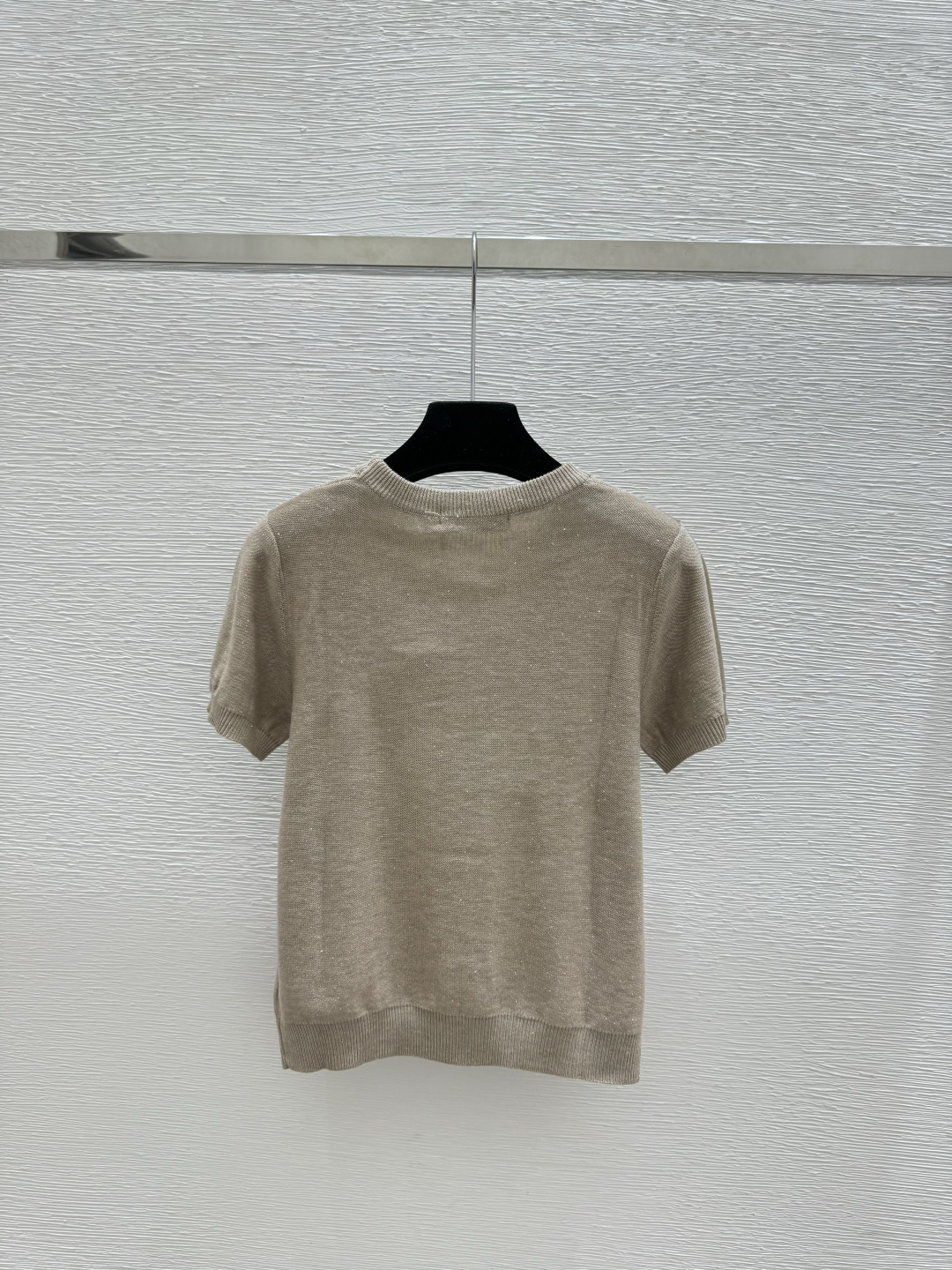 Dior D家 春夏新款 纯色五角星字母圆领针织短袖