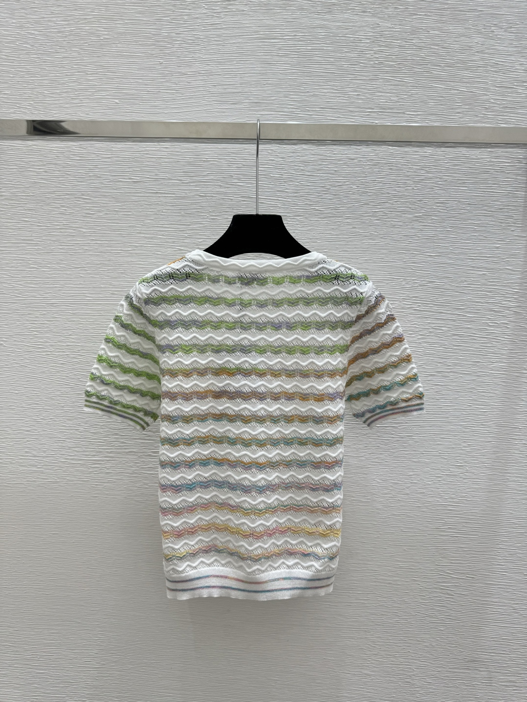Chrome Hearts CH家 春夏新款 撞色条纹圆领针织短袖