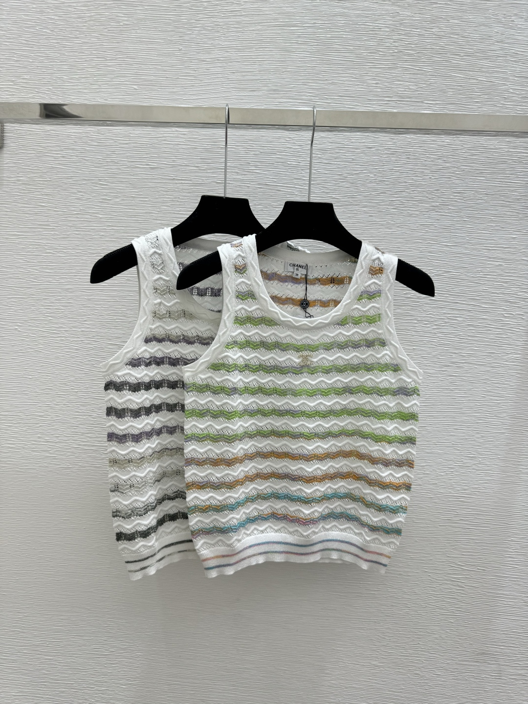 Chrome Hearts CH家 春夏新款 撞色条纹圆领针织背心