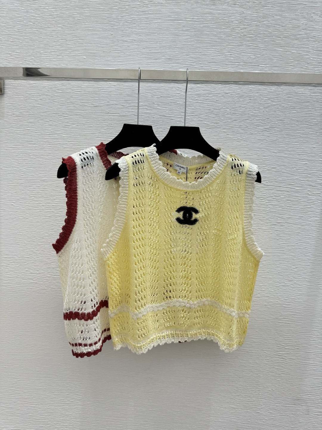 Chrome Hearts CH家 春夏新款 撞色镂空圆领针织背心