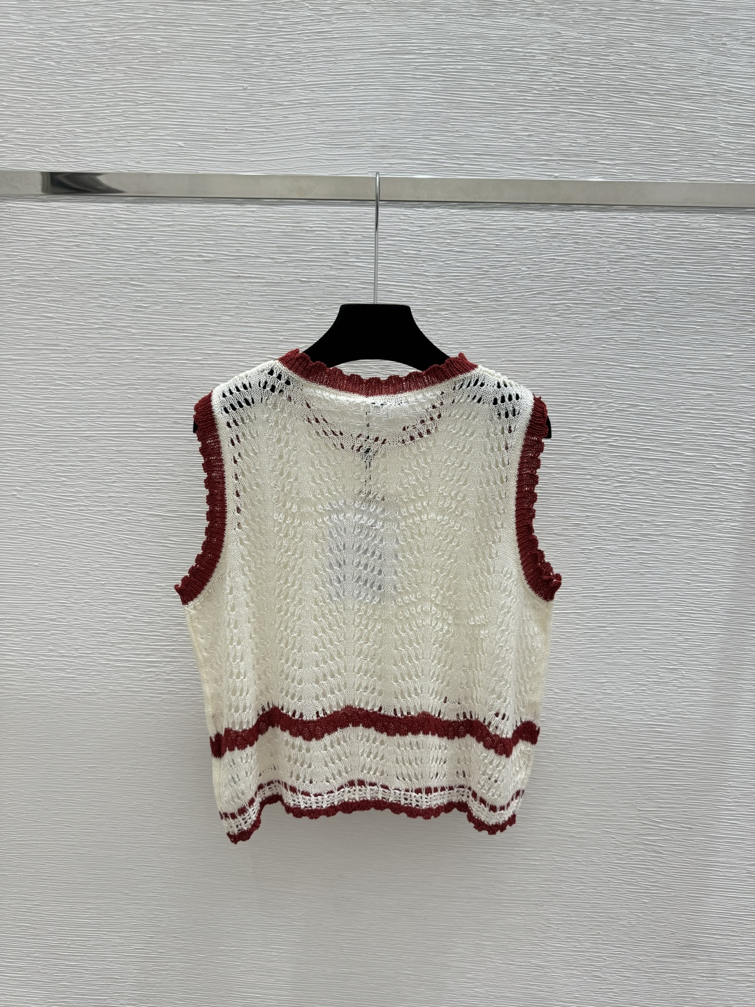 Chrome Hearts CH家 春夏新款 撞色镂空圆领针织背心
