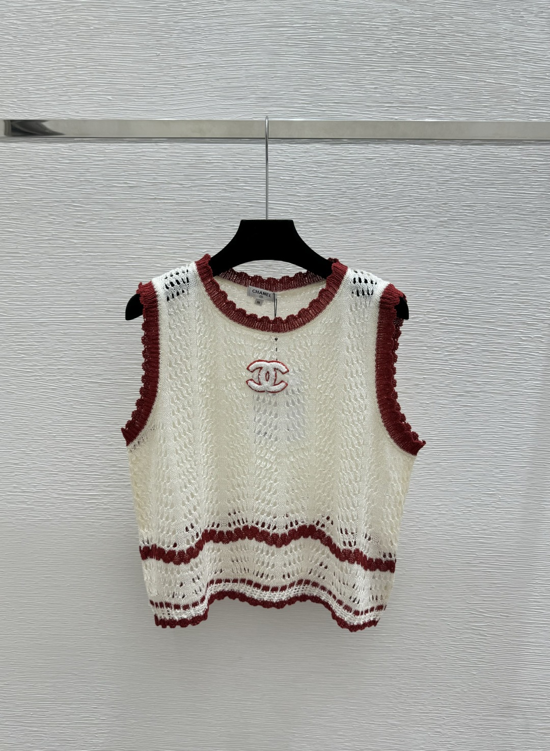 Chrome Hearts CH家 春夏新款 撞色镂空圆领针织背心