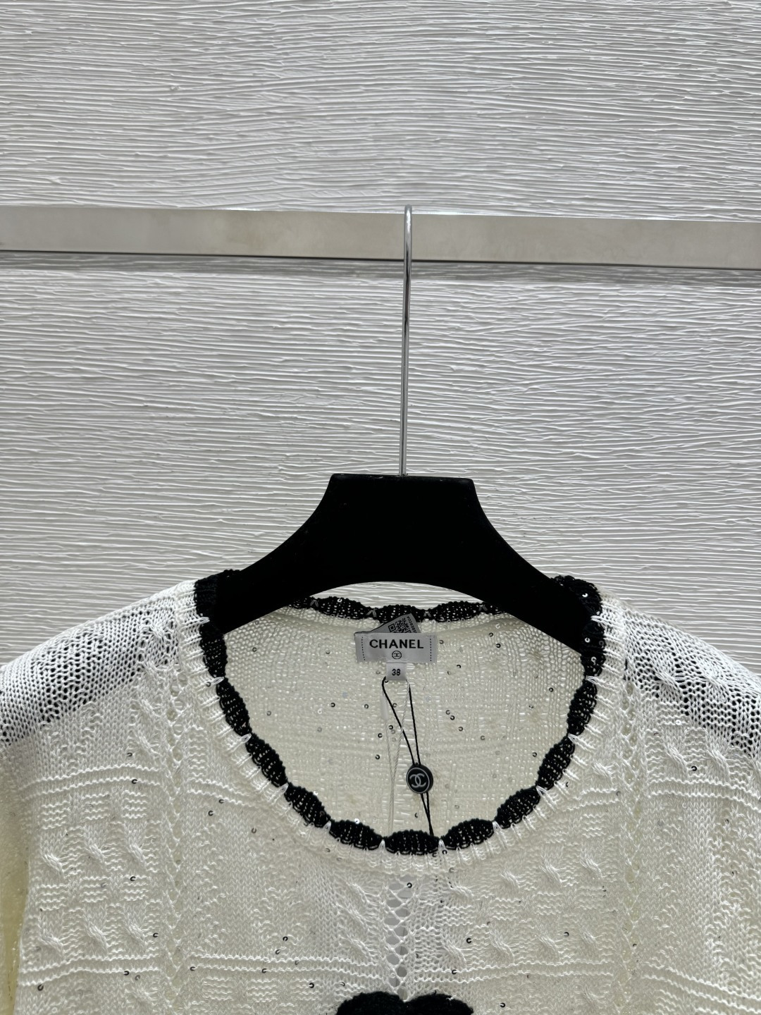 Chrome Hearts CH家 春夏新款 撞色简约镂空圆领针织短袖