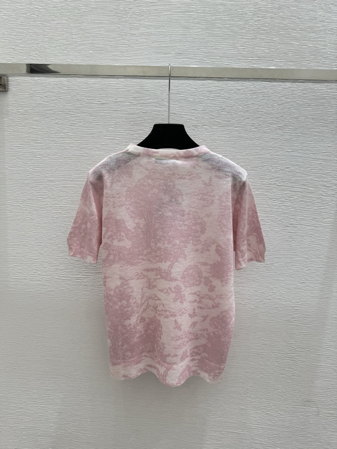 Dior D家 春夏新款 撞色简约圆领针织短袖