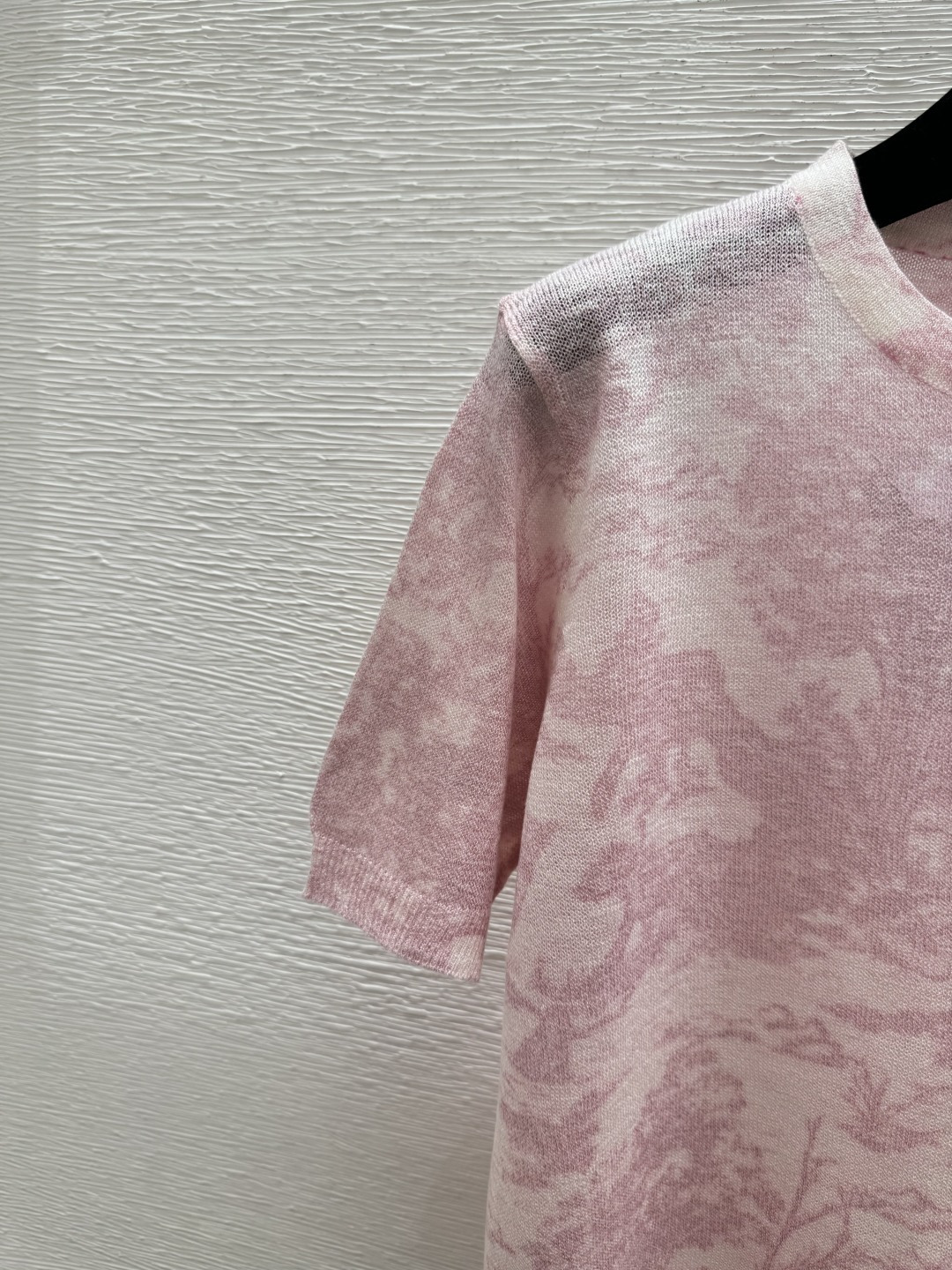 Dior D家 春夏新款 撞色简约圆领针织短袖