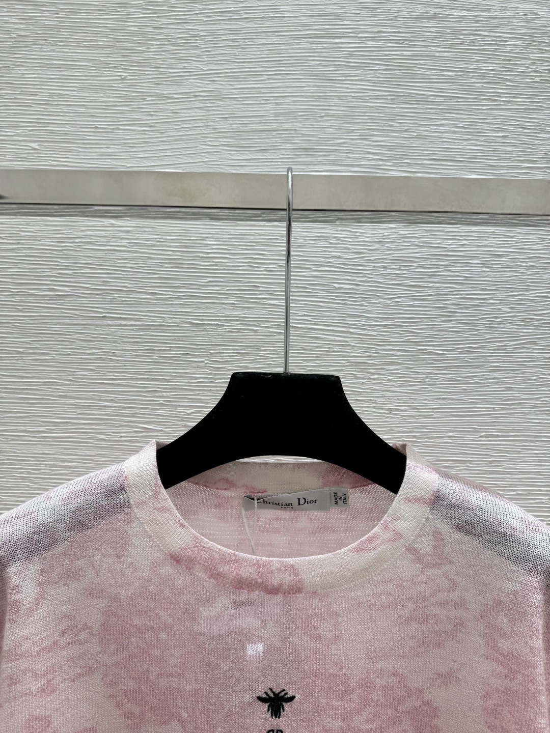 Dior D家 春夏新款 撞色简约圆领针织短袖