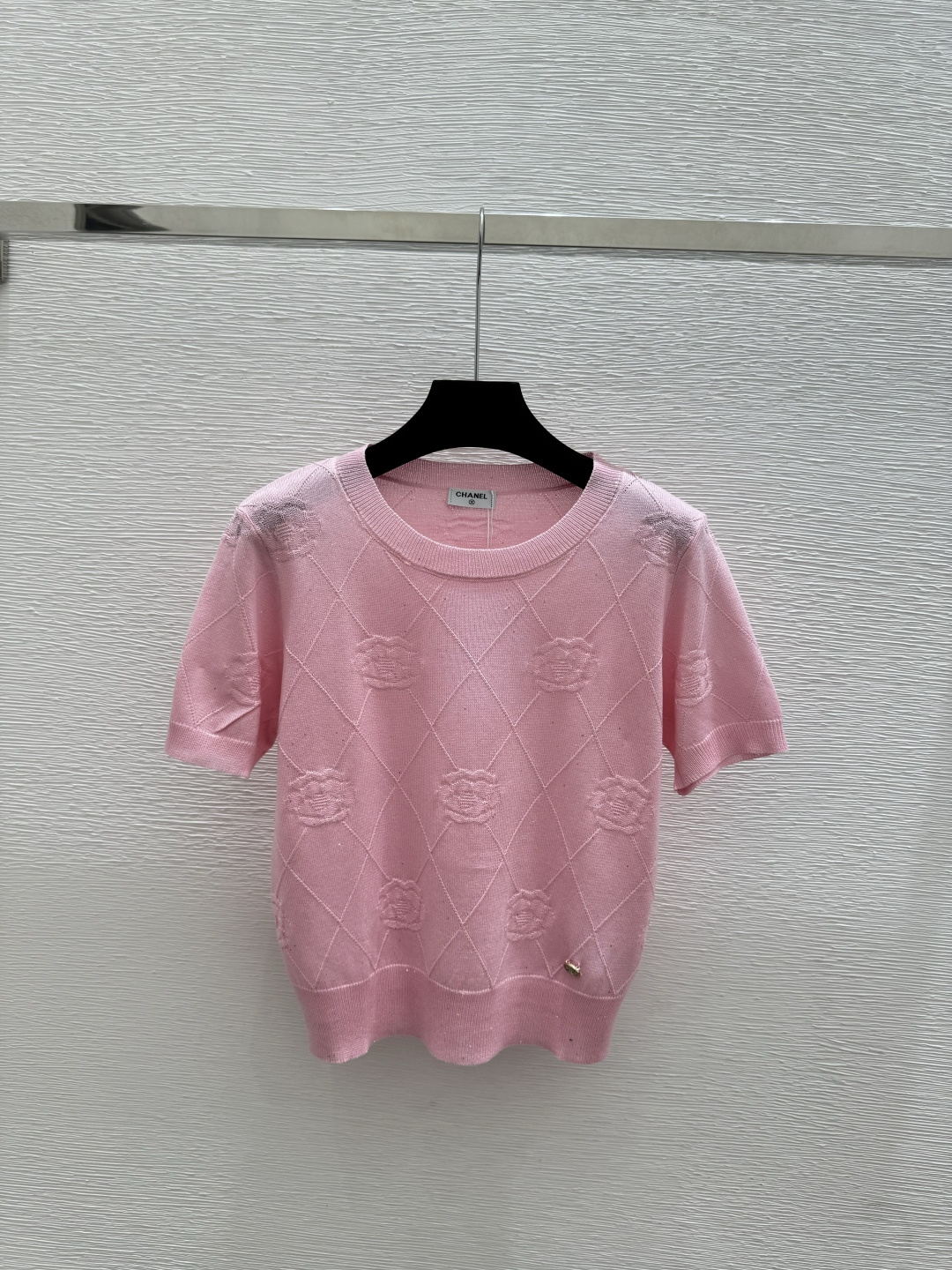 Chrome Hearts CH家 春夏新款 纯色山茶花圆领针织短袖