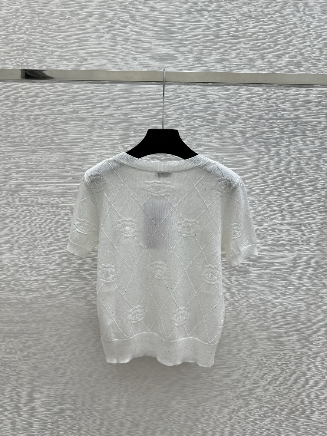 Chrome Hearts CH家 春夏新款 纯色山茶花圆领针织短袖