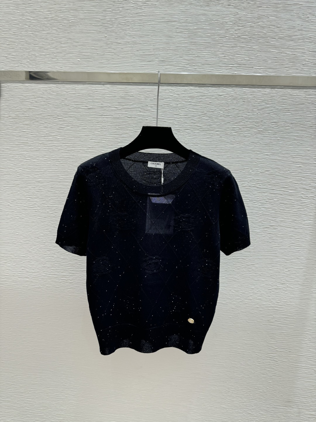 Chrome Hearts CH家 春夏新款 纯色山茶花圆领针织短袖