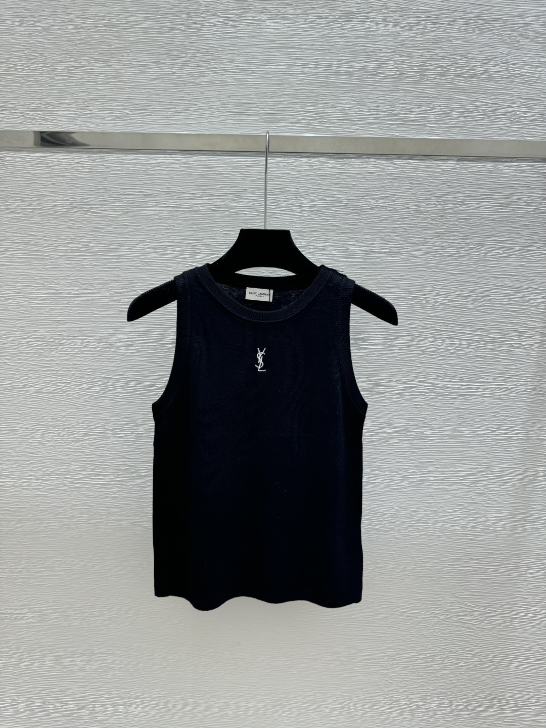 🆕Y家🆕 春夏新款 撞色条纹圆领针织背心颜色：白色 宝蓝 黑色尺码：36.38.40