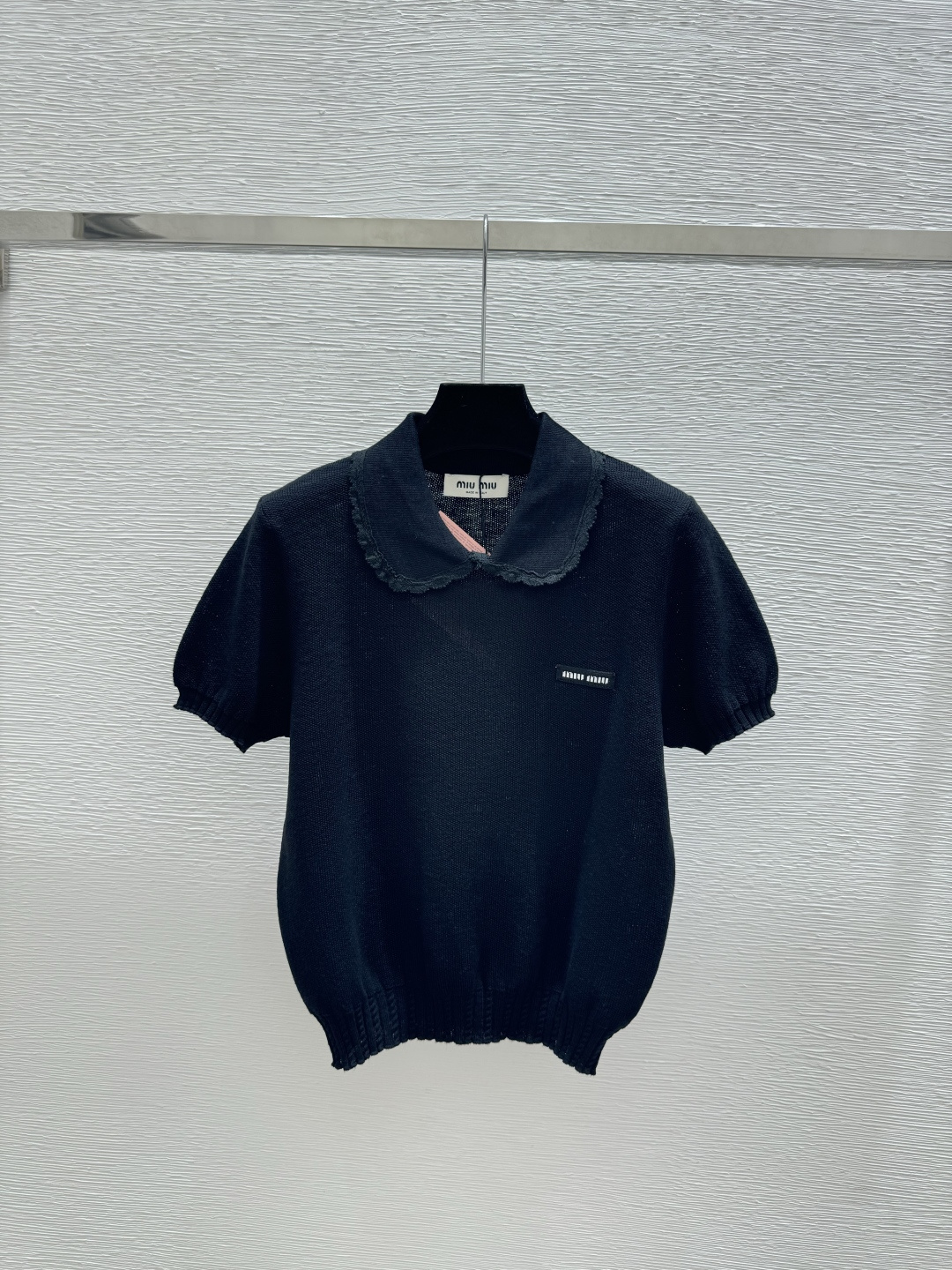 🆕M家🆕 春夏新款 纯色翻领简约针织短袖颜色：灰色 黑色尺码：36.38.40