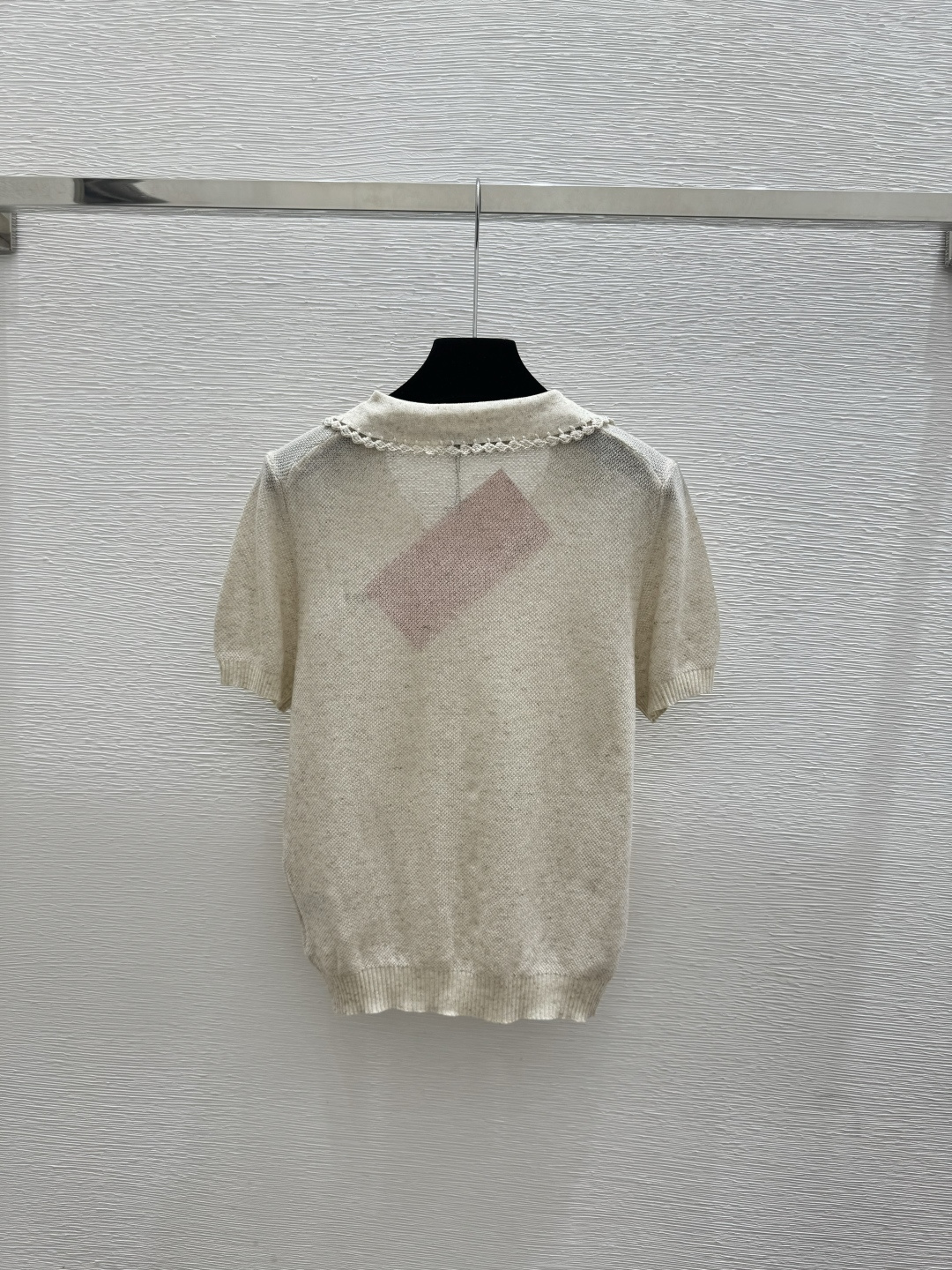 🆕M家🆕 春夏新款 纯色简约翻领针织短袖颜色：杏色 咖啡尺码：36.38.40