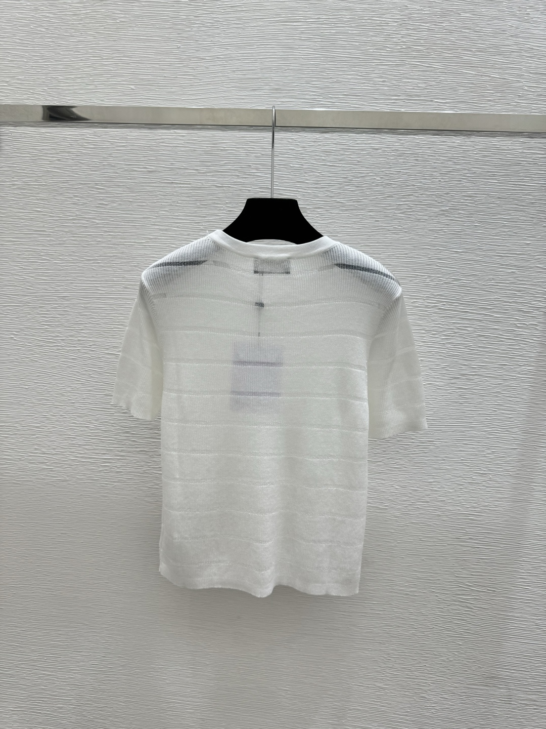 🆕CH家🆕 春夏新款 纯色简约圆领针织短袖颜色：白色 粉色 蓝色尺码：36.38.40