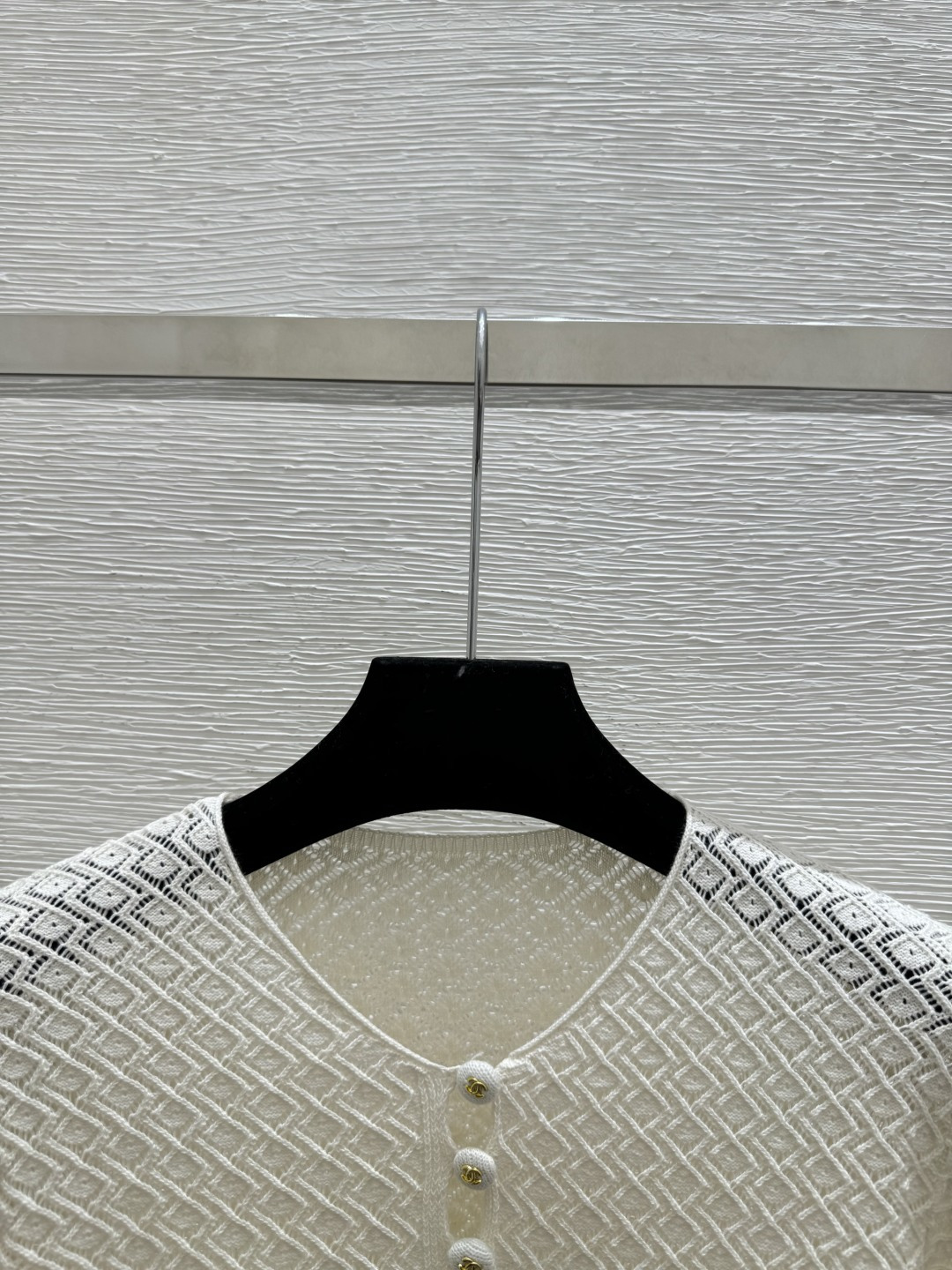 🆕CH家🆕 春夏新款 纯色简约圆领针织短袖裙颜色：白色 尺码：36.38.40