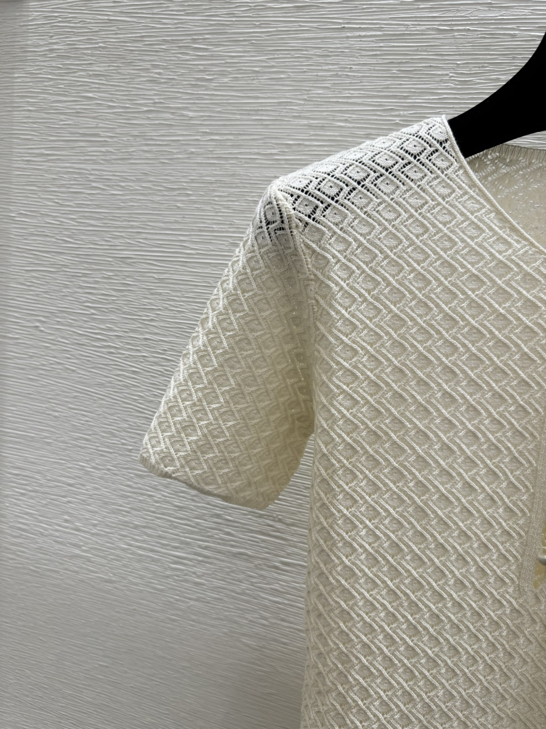 🆕CH家🆕 春夏新款 纯色简约圆领针织短袖裙颜色：白色 尺码：36.38.40