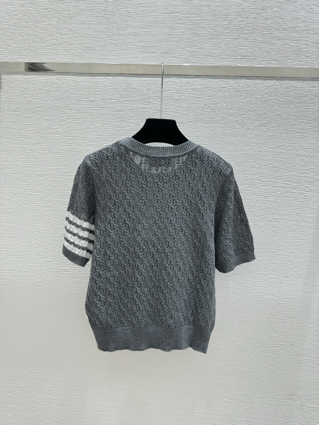 🆕TB家🆕 春夏新款 纯色简约圆领针织短袖颜色：粉色 灰色尺码：36.38.40