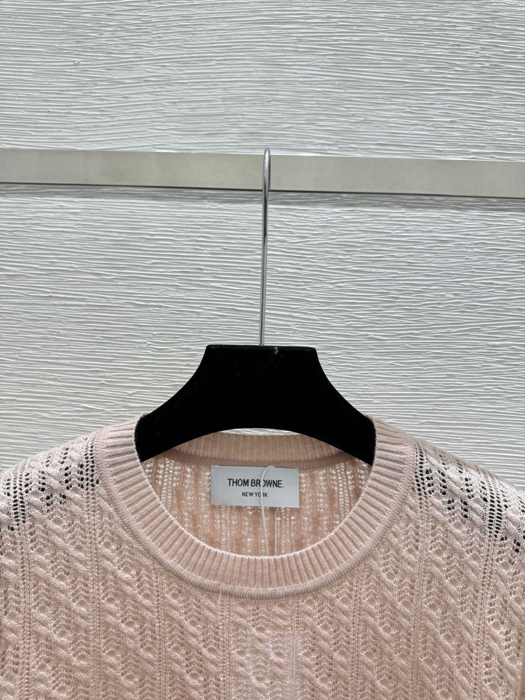 🆕TB家🆕 春夏新款 纯色简约圆领针织短袖颜色：粉色 灰色尺码：36.38.40