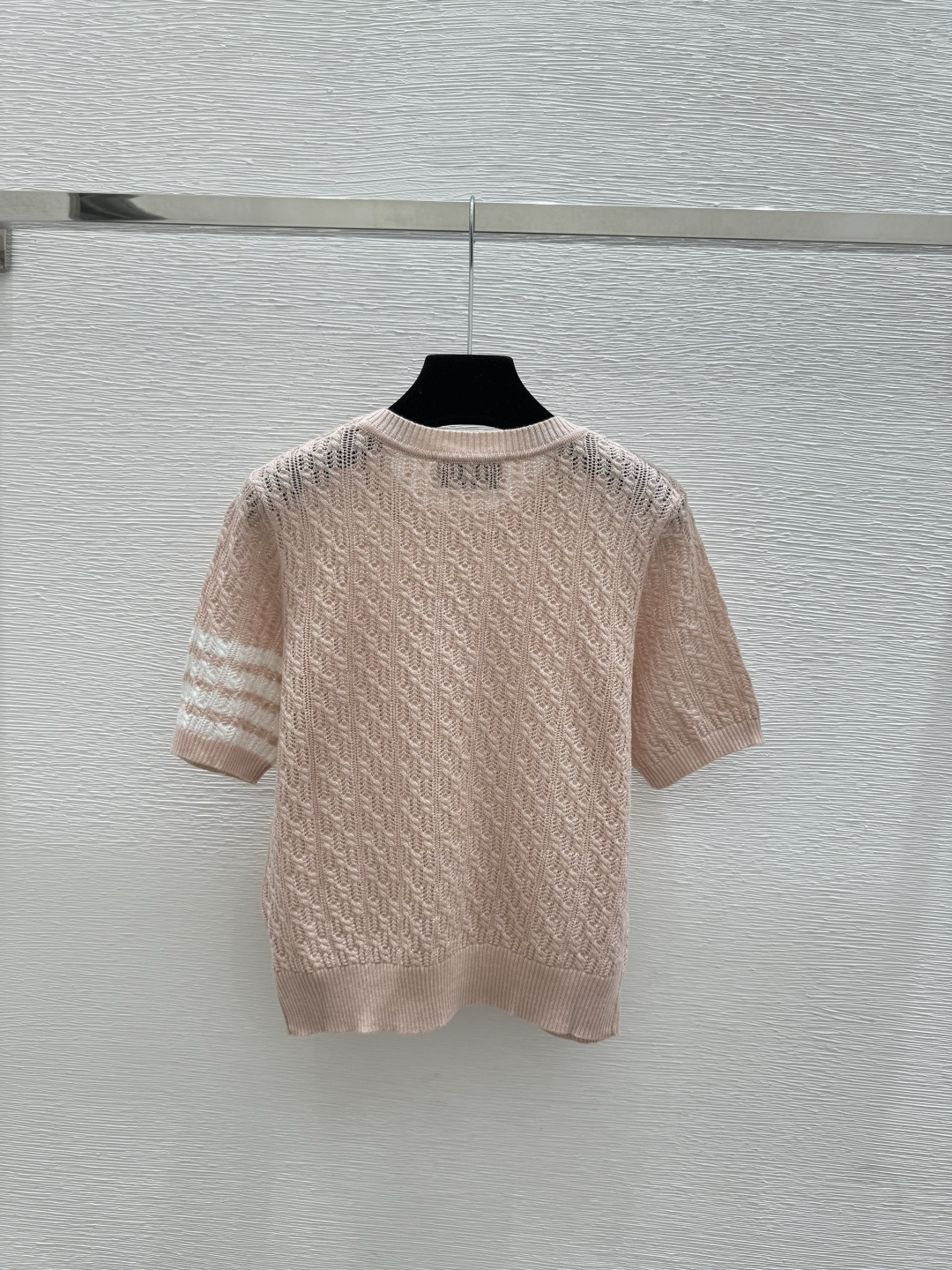 🆕TB家🆕 春夏新款 纯色简约圆领针织短袖颜色：粉色 灰色尺码：36.38.40