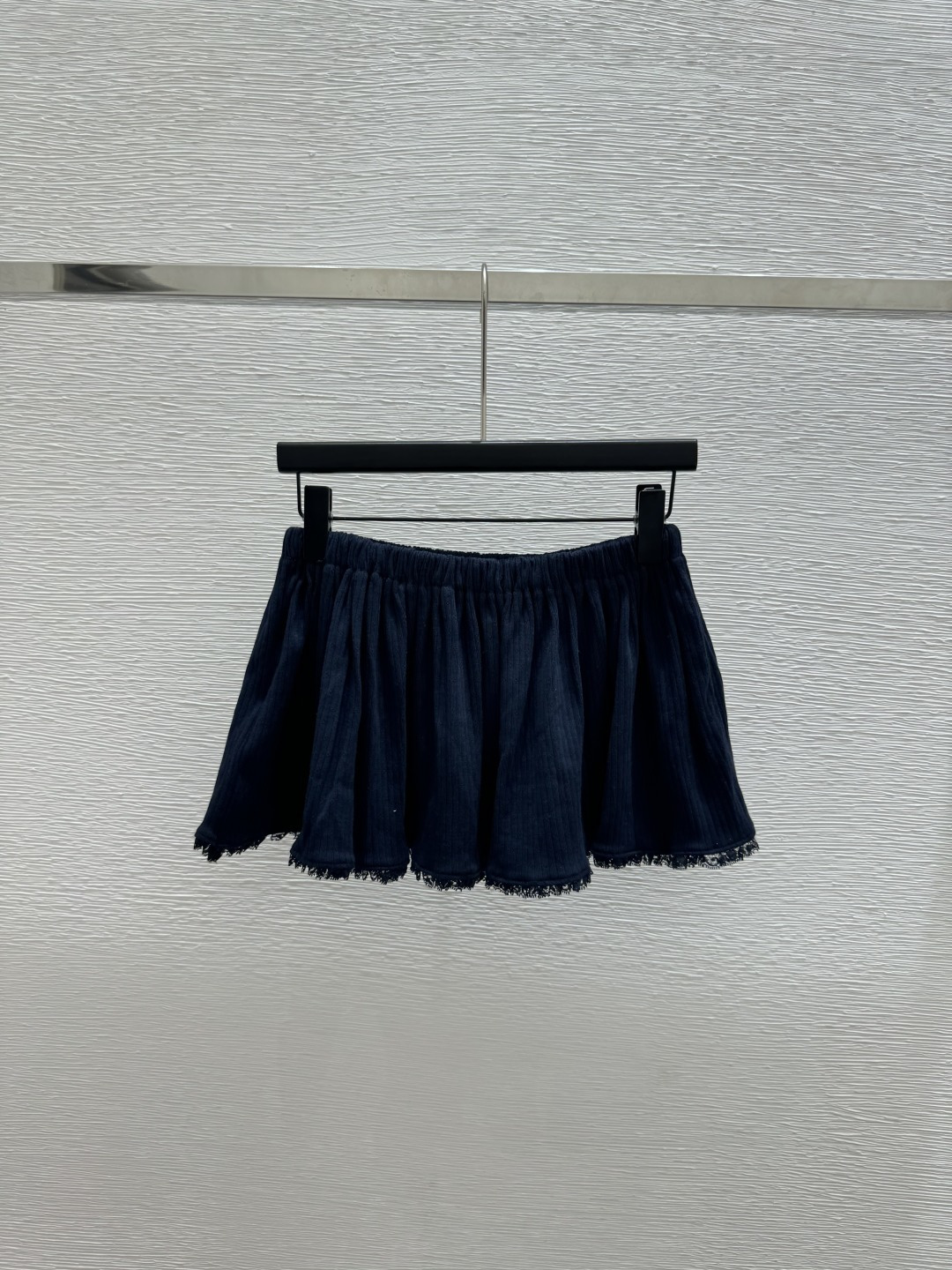 Miu Miu M家 春夏新款 纯色蕾丝花边针织半裙