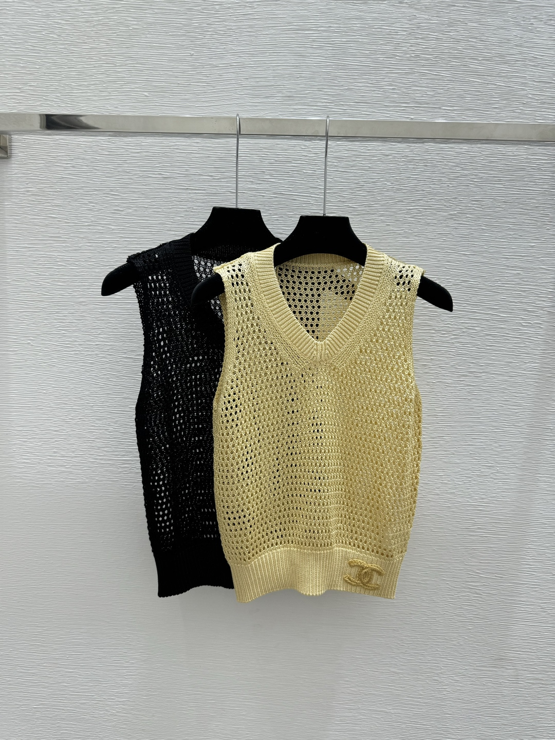 Chrome Hearts CH家 春夏新款 纯色简约V领镂空针织背心