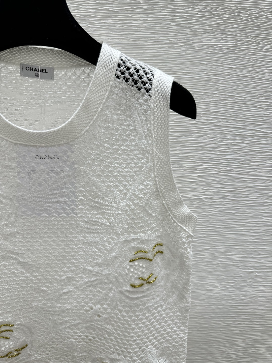 Chrome Hearts CH家 春夏新款 撞色山茶花镂空圆领针织背心