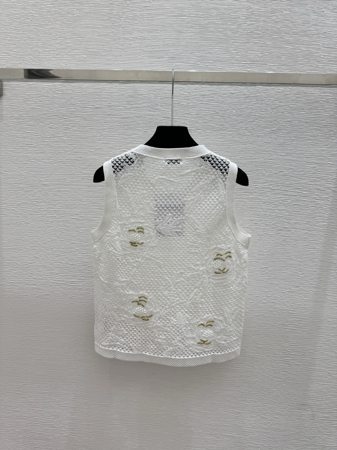 Chrome Hearts CH家 春夏新款 撞色山茶花镂空圆领针织背心