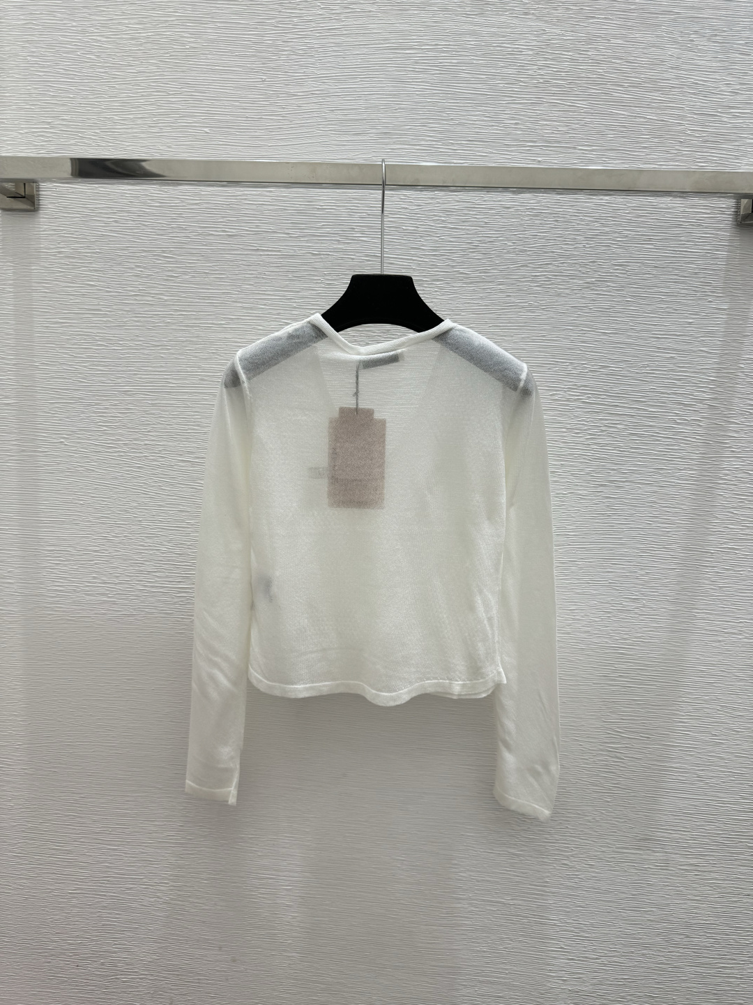 Miu Miu M家 春夏新款 纯色简约圆领针织长袖开衫