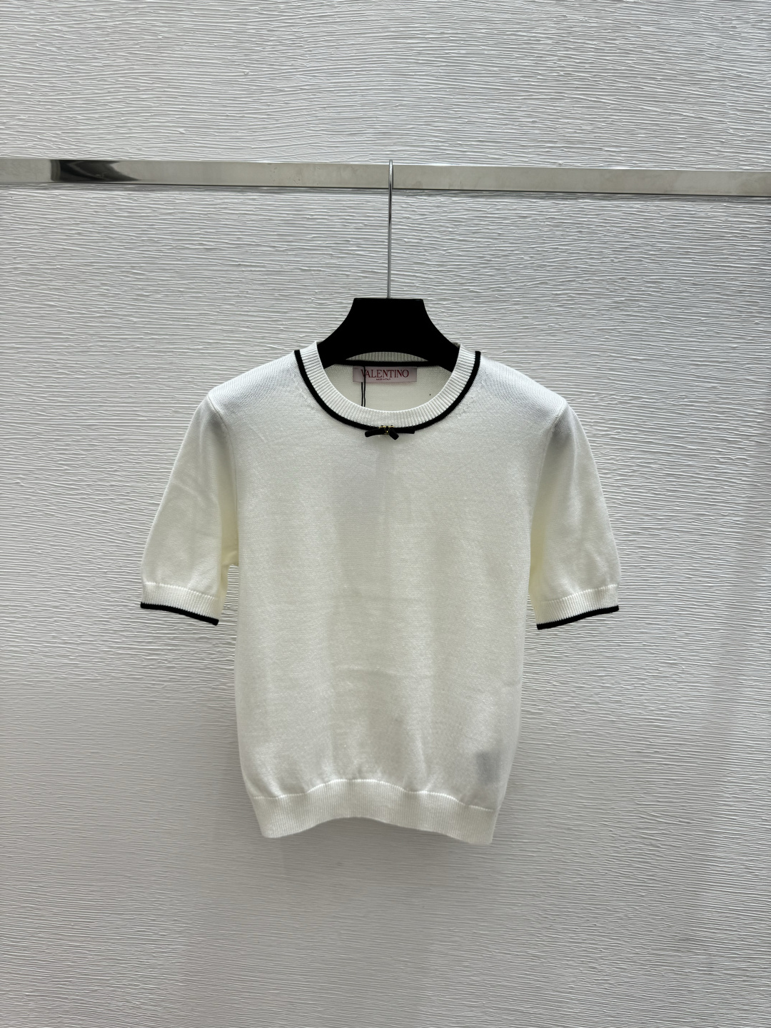 Unknown VA家 春夏新款 撞色简约圆领针织短袖