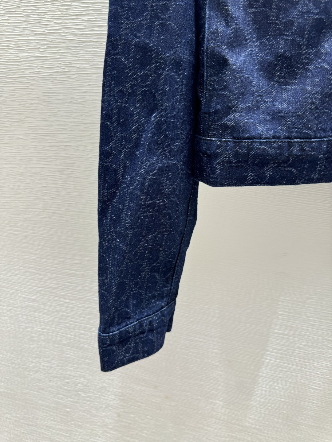 Dior D家 春夏新款 撞色老花字母翻领牛仔开衫