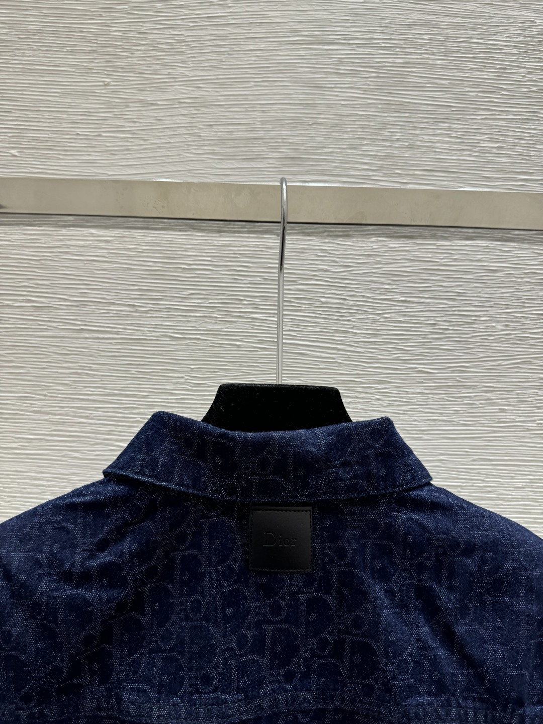 Dior D家 春夏新款 撞色老花字母翻领牛仔开衫