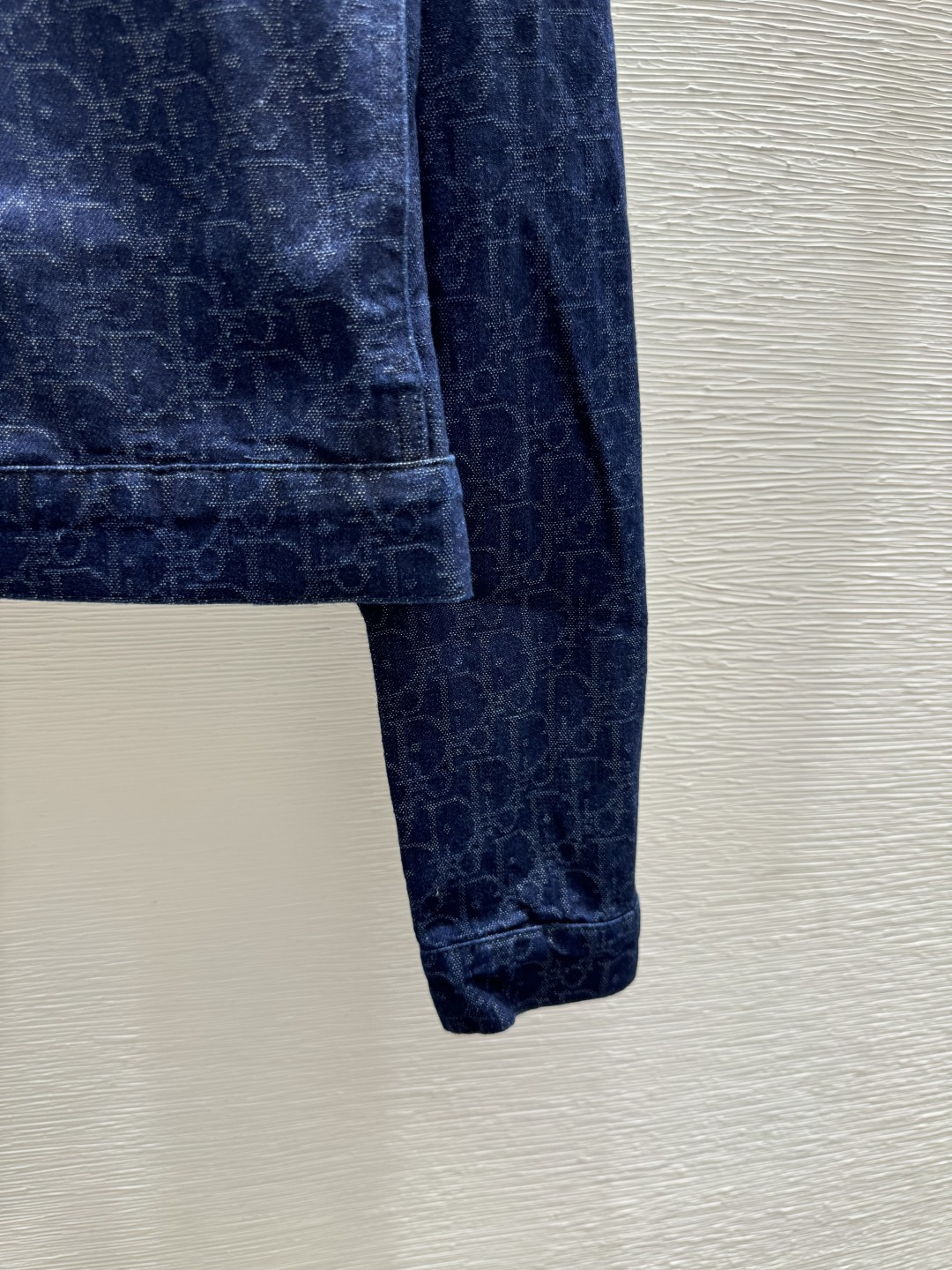 Dior D家 春夏新款 撞色老花字母翻领牛仔开衫