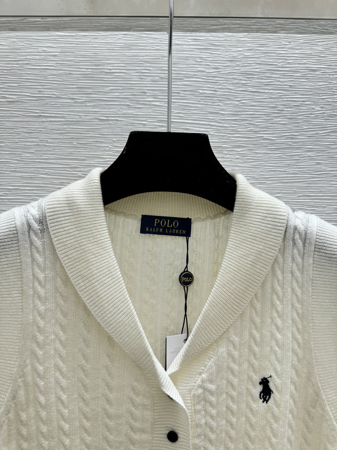 Ralph Lauren PO家 春夏新款 纯色简约翻V领针织背心