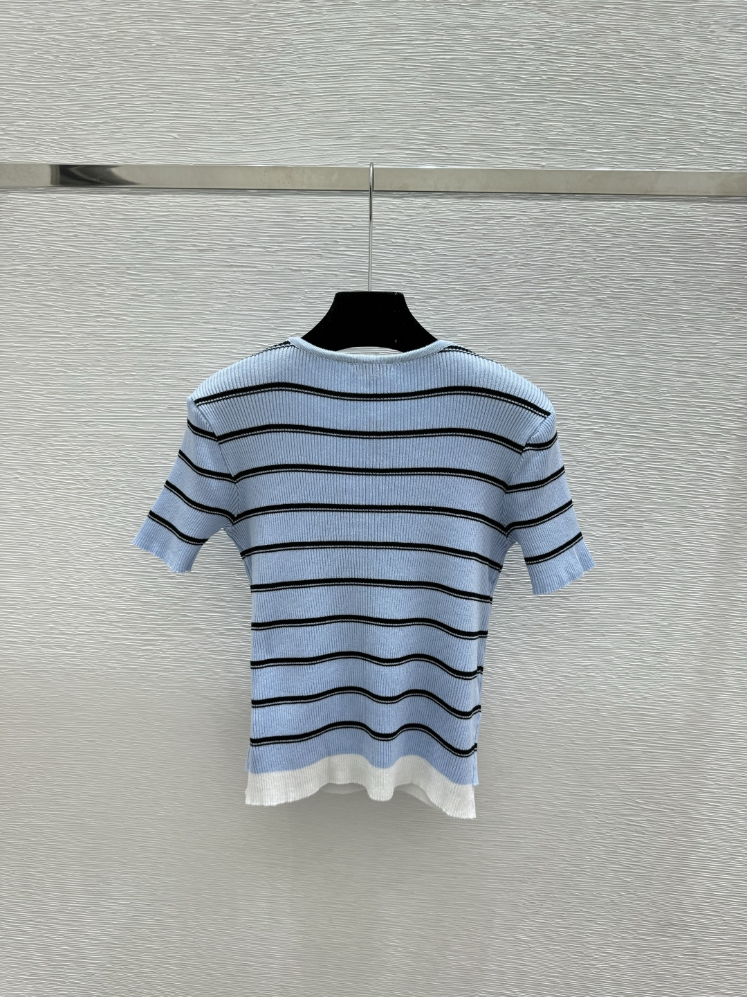Chrome Hearts CH家 春夏新款 撞色条纹假两件圆领针织短袖